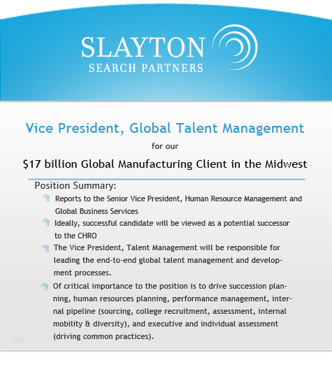 VP, Global Talent Management