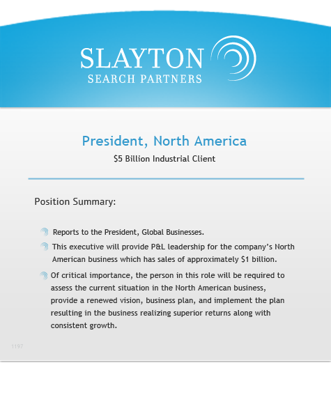 1197 - President, North America