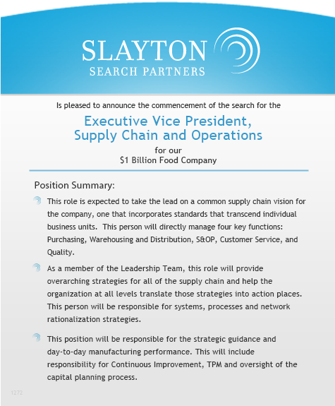 Chief Supply Chain Officer