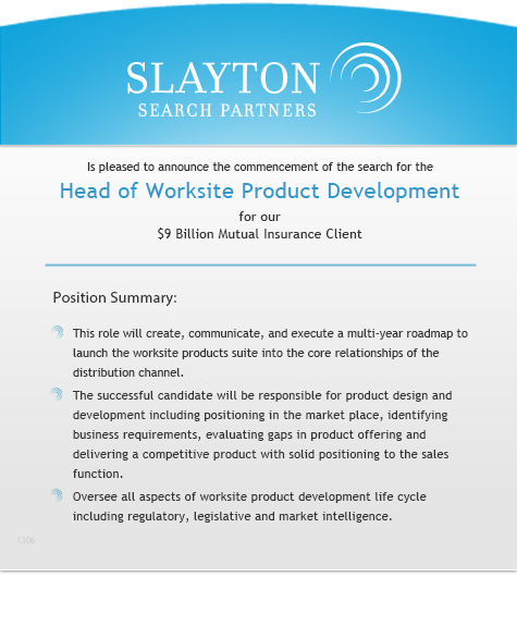 Head of Worksite Product Development