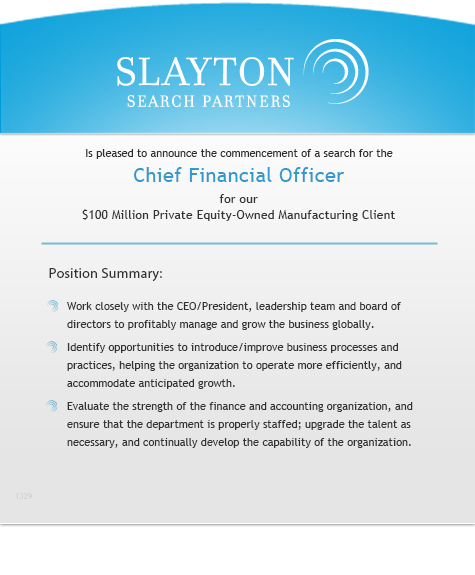 Chief Financial Officer