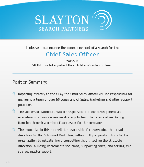 chief sales officer