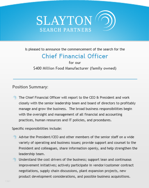 Chief Financial Officer