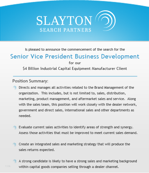 Senior Vice President Business Development