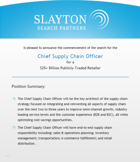 Chief Supply Chain Officer